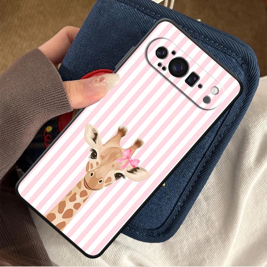Google Pixel 9 - 만화 기린 푼다 폰 커버 케이스