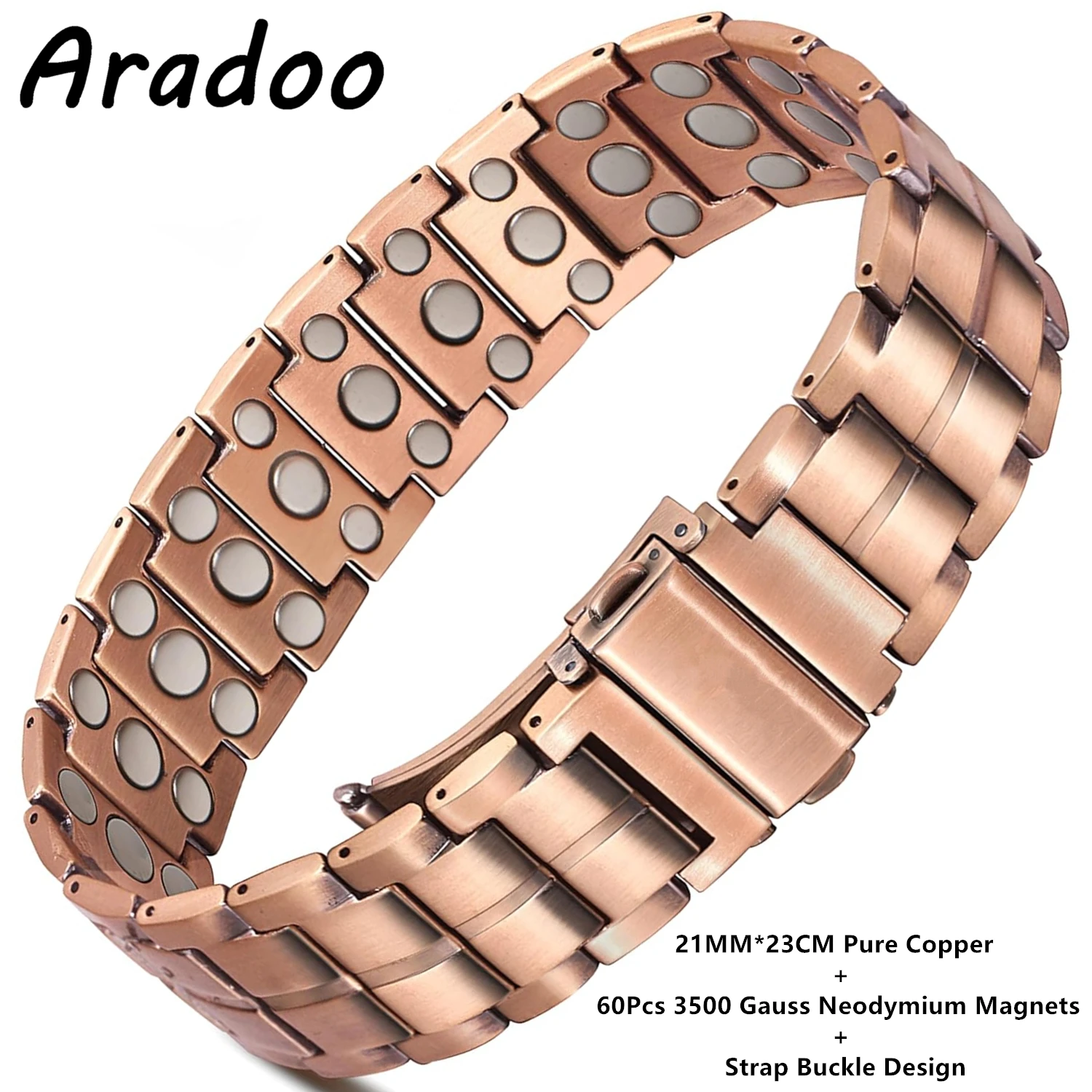 ARADOO 남성용 3X 자기 강도 팔찌 - 3500  - Meditation Headband Eeg 리뷰 및 가격