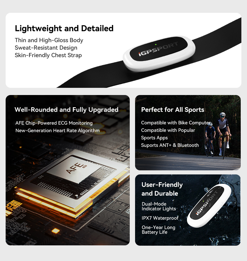 IGPSPORT HR50 심박수 모니터 센서 가슴 스트 - Breath Rate Monitor 리뷰 및 가격