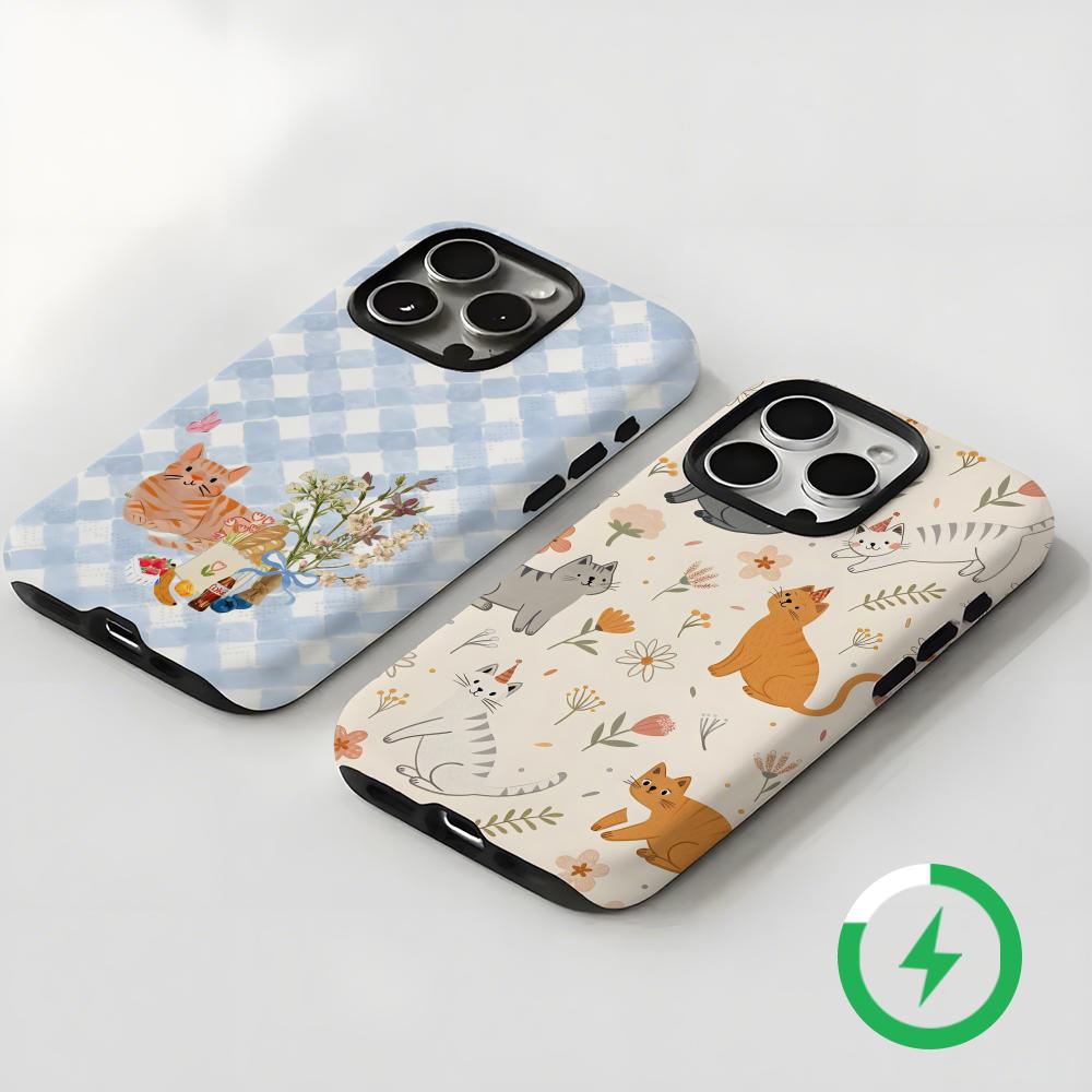 귀여운 고양이와 강아지 마그네틱 2-in-1 광택 케이 - Apple Iphone 15 리뷰 및 가격