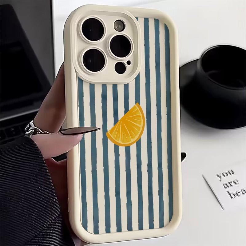 줄무늬 레몬 슬라이스 패턴 아이폰 17 16 15 14 - Apple Iphone 15 리뷰 및 가격